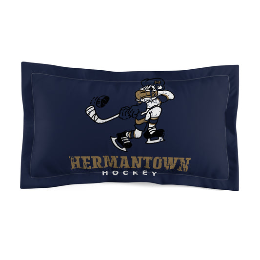 HAHA Vintage Pillow Sham Navy