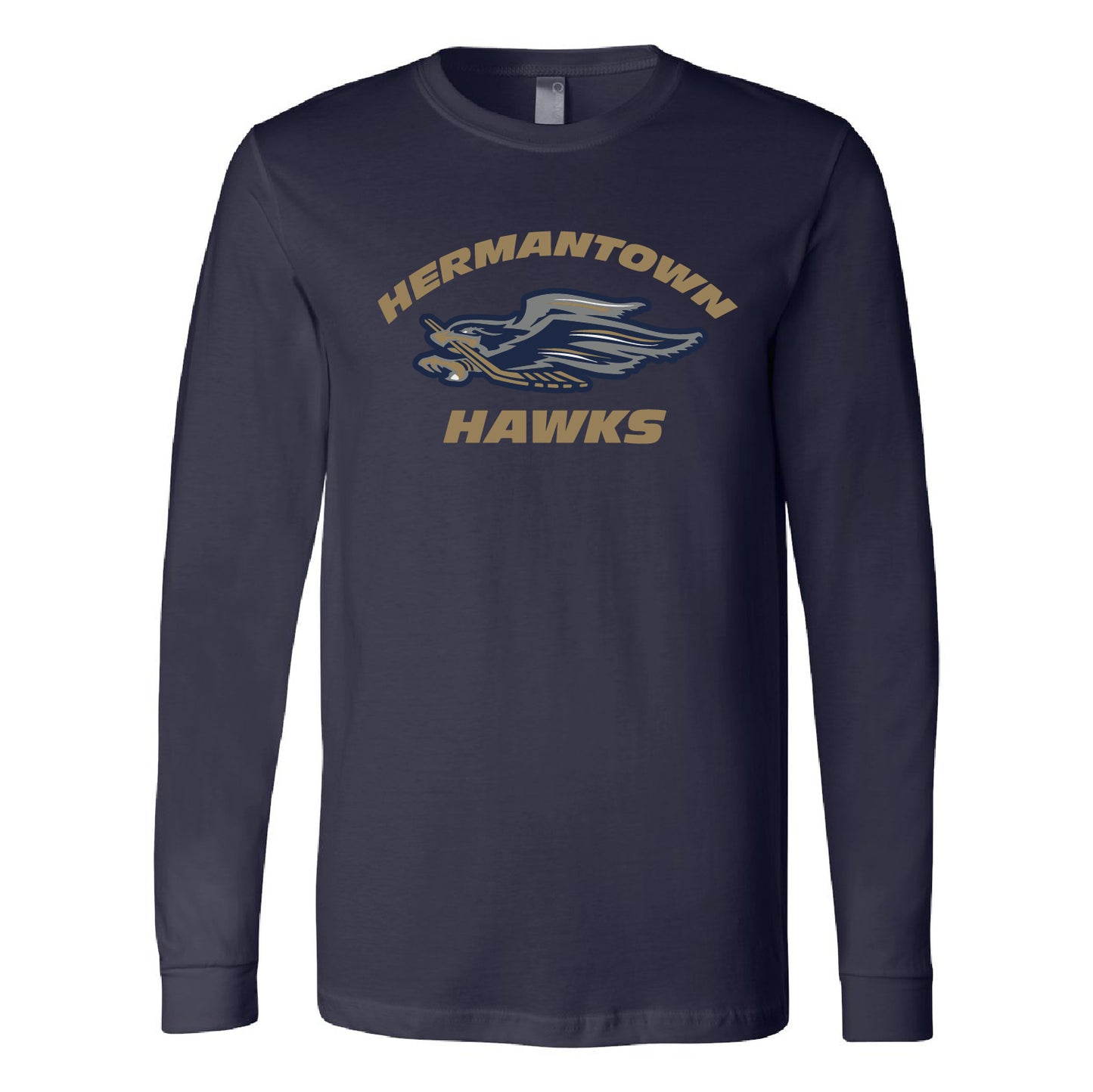 2023 Hermantown Hockey Jersey Long Sleeve Tee