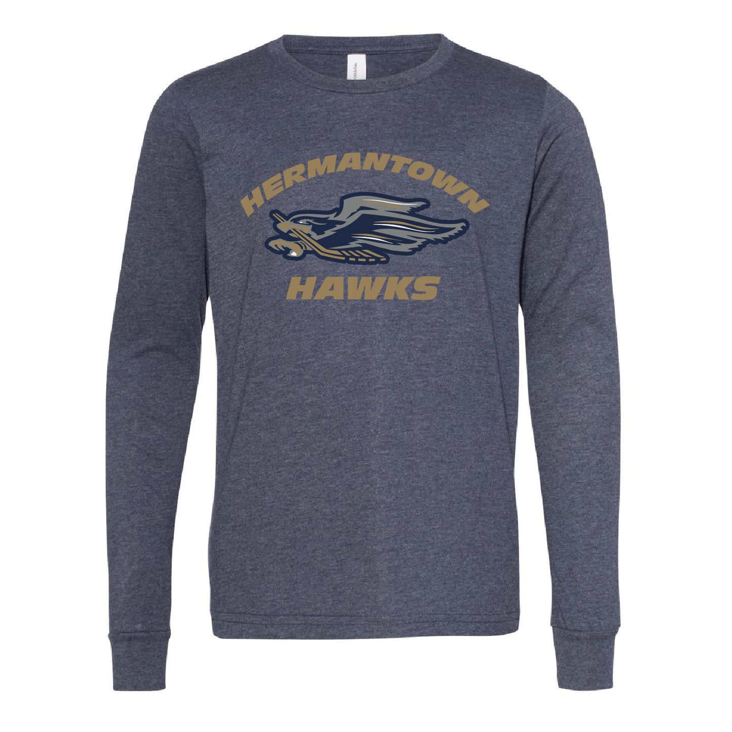 2023 Hermantown Hockey Youth Jersey Long Sleeve Tee