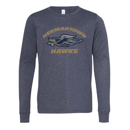 2023 Hermantown Hockey Youth Jersey Long Sleeve Tee