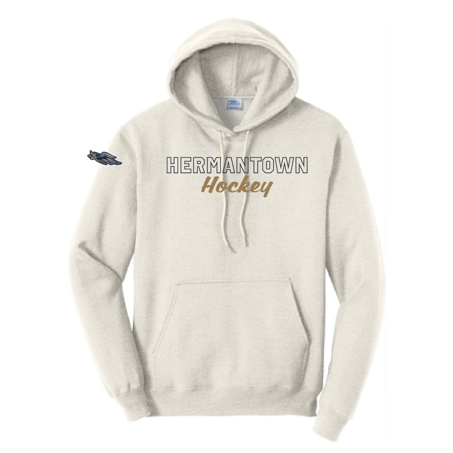 HAHA Script Core Fleece Pullover Hooded Sweatshirt