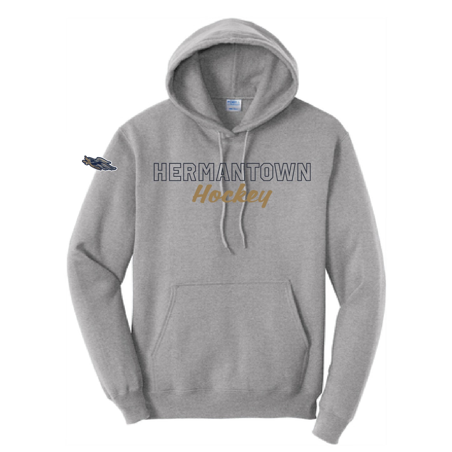 HAHA Script Core Fleece Pullover Hooded Sweatshirt