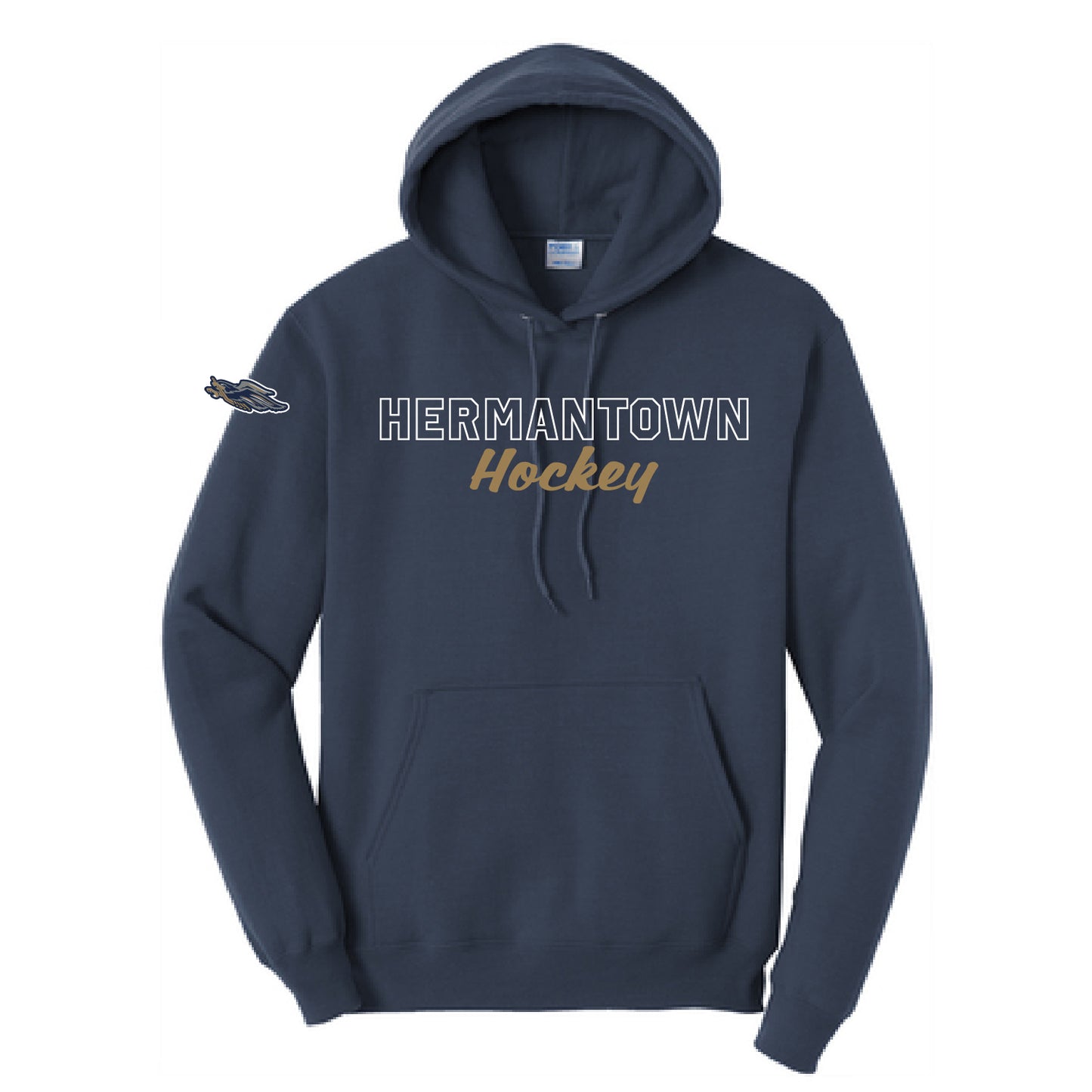 HAHA Script Core Fleece Pullover Hooded Sweatshirt