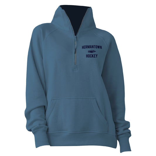 BLC Hermantown Hockey Boxy 1/2 Zip Embroidered Fleece