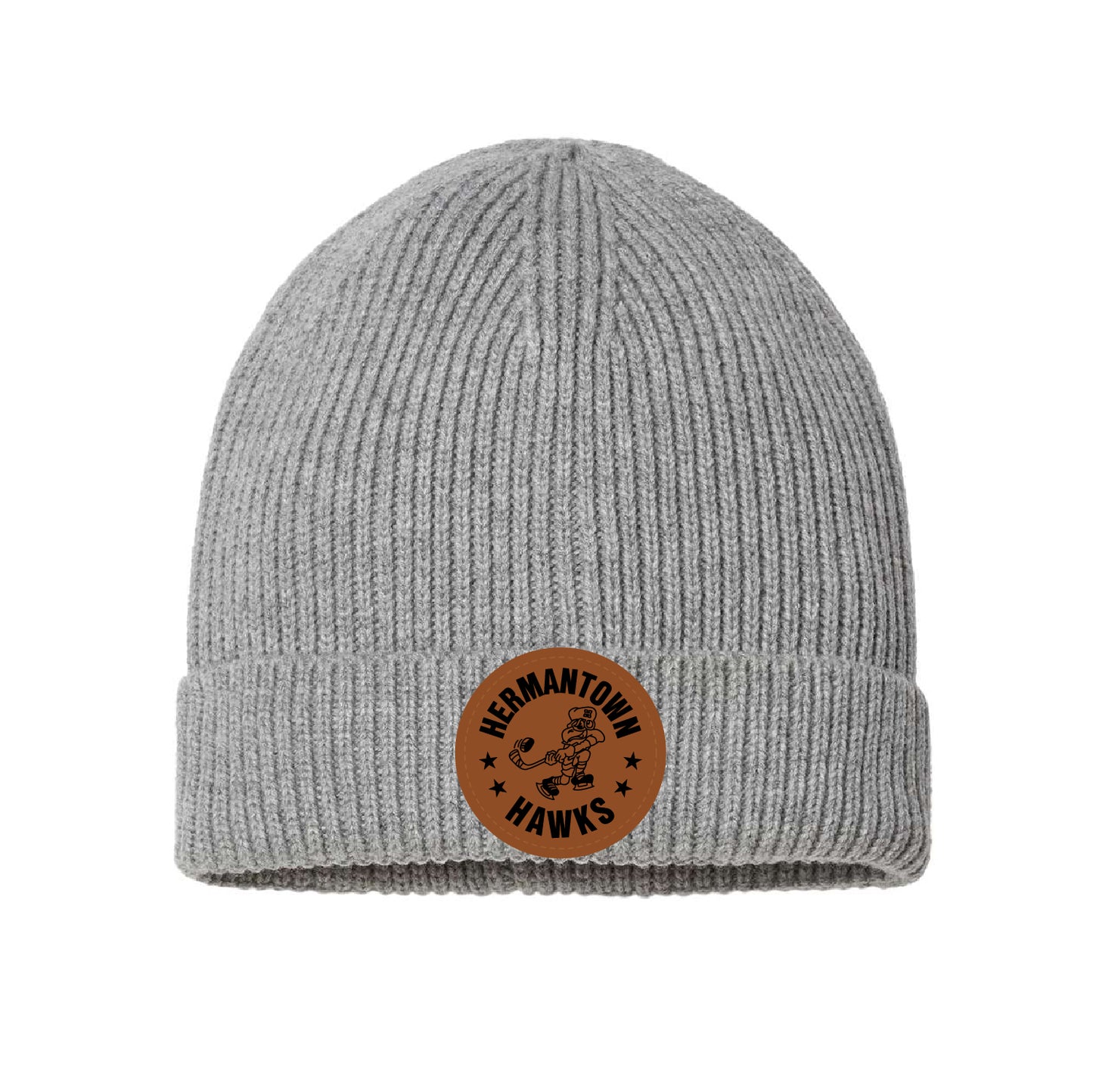 HAHA Hawk Sustainable Fine Rib Cuffed Beanie