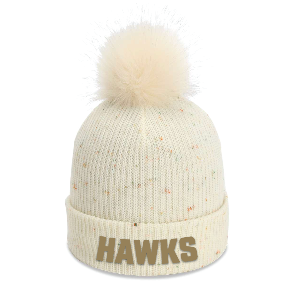 2023 Hermantown Hockey Montage Pom Beanie