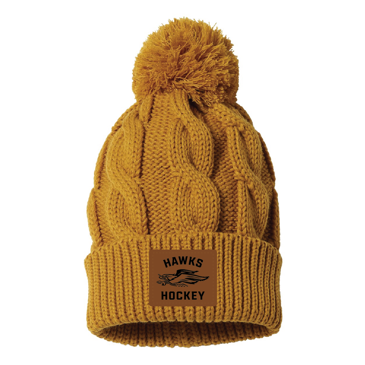 BLC Hawks Hockey Chunk Twist Cuffed Beanie