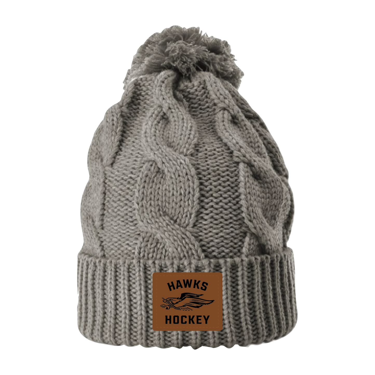 BLC Hawks Hockey Chunk Twist Cuffed Beanie