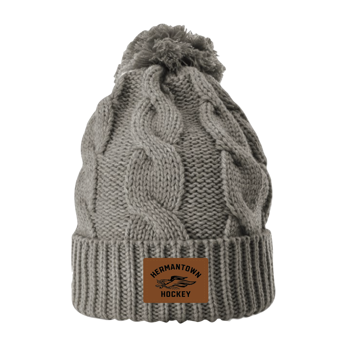 BLC Hermantown Hockey Chunk Twist Cuffed Beanie