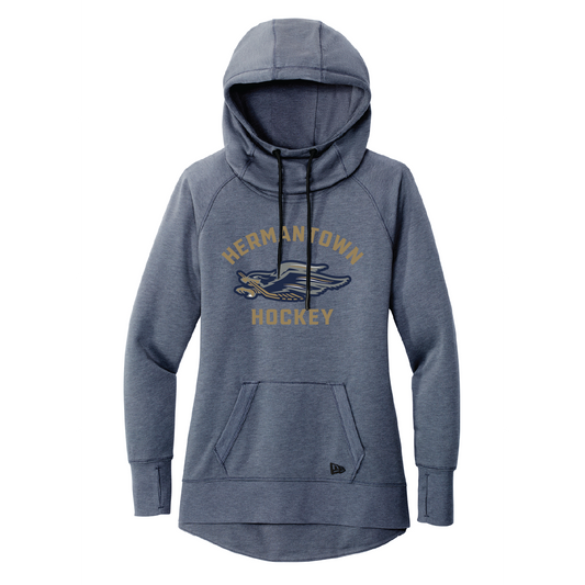 BLC Hermantown Hockey New Era® Ladies Tri-Blend Fleece Pullover Hoodie