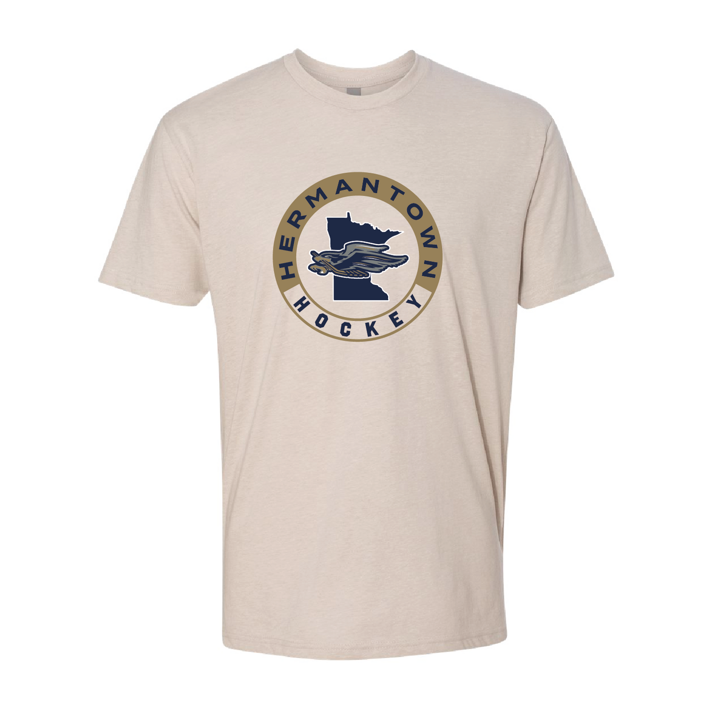 Bantam Hermantown Hockey Unisex CVC Short Sleeve Crew